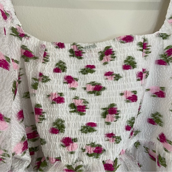 BuddyLove Blakely Peplum Short Sleeve Top - Calla Lily - Picture 13 of 13